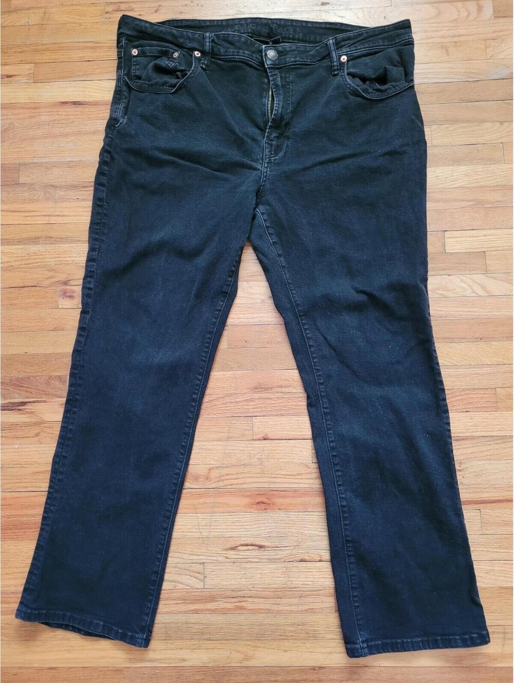 American Eagle Airflex+ Mens Jeans 40x32 Denim Black